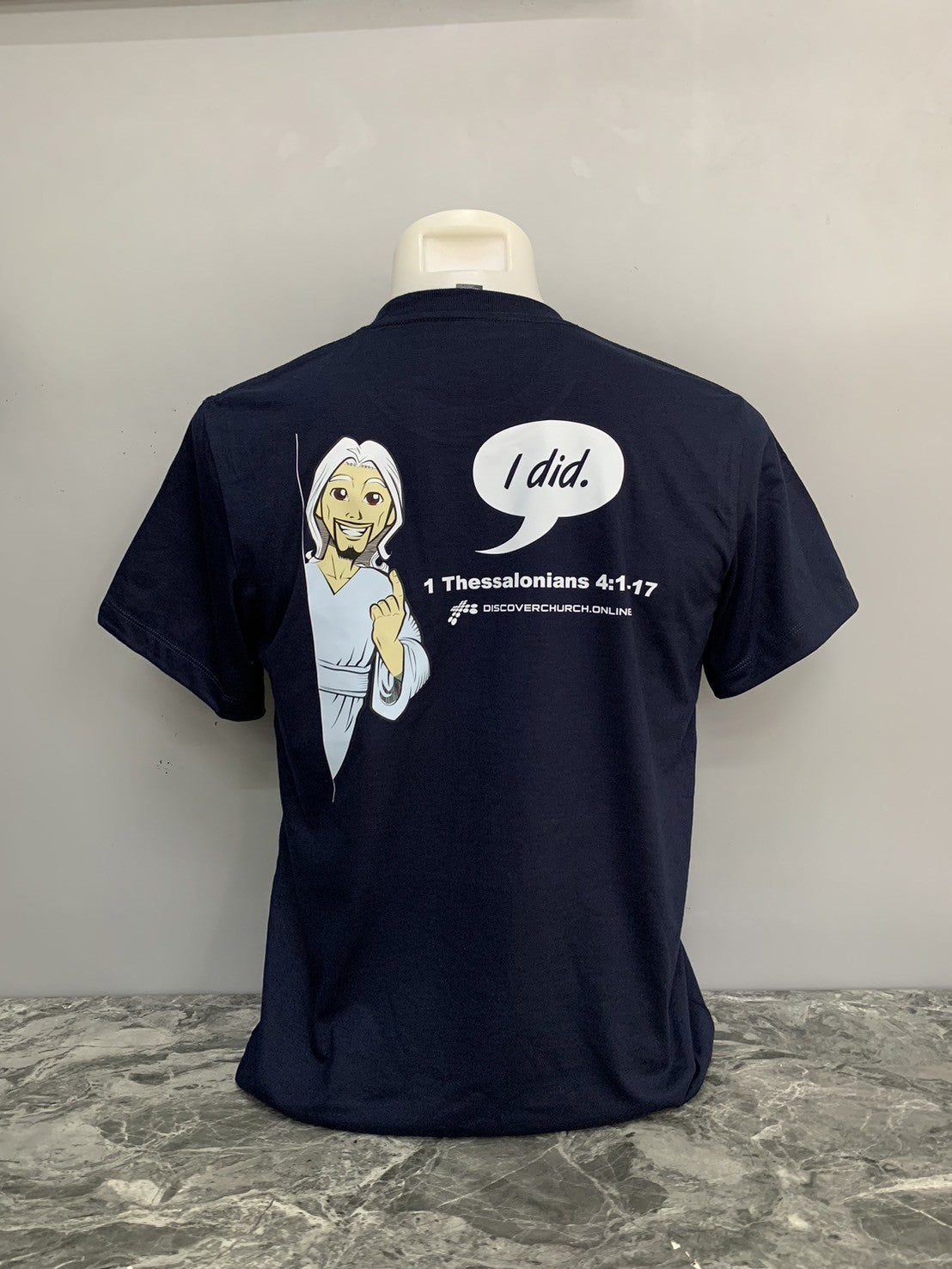 Aliens Didn't Take Us (Jesus Did) Rapture Dark Blue Navy T-Shirt