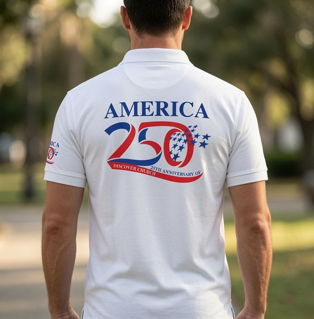 250th Anniversary Men's Premium Polo - White